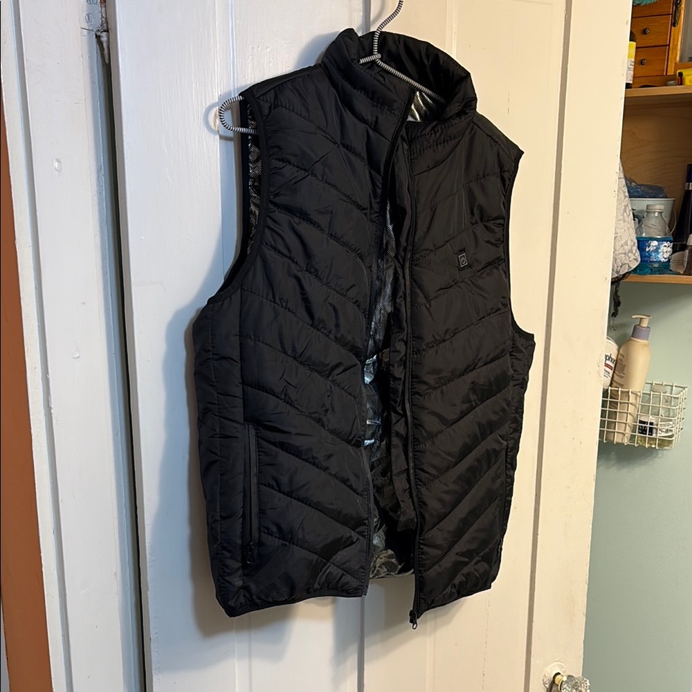 Black Quilted Puffer Vest